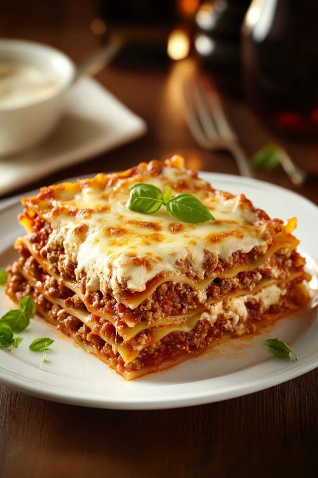 Recette authentique de lasagnes de bœuf maison au four