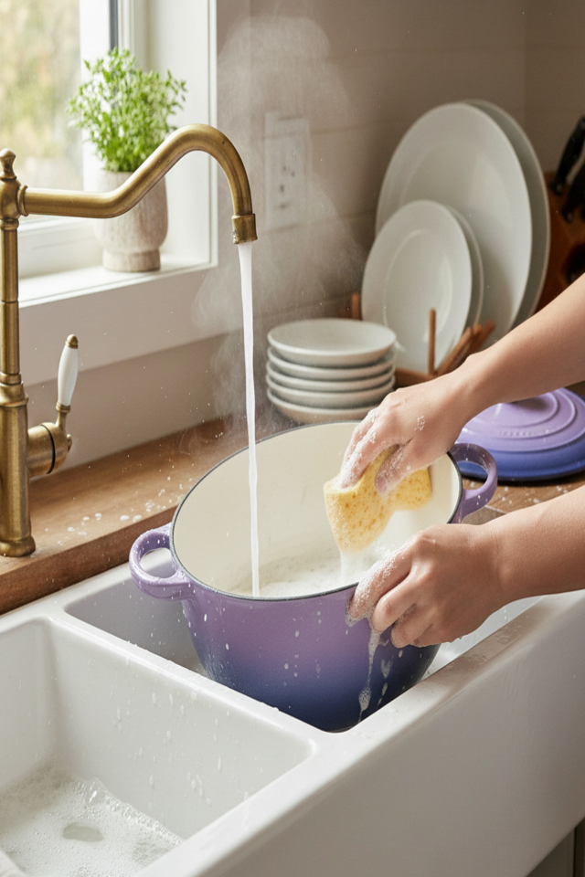 Comment entretenir sa poêle ou cocotte en fonte émaillée pour une meilleure longévité ?