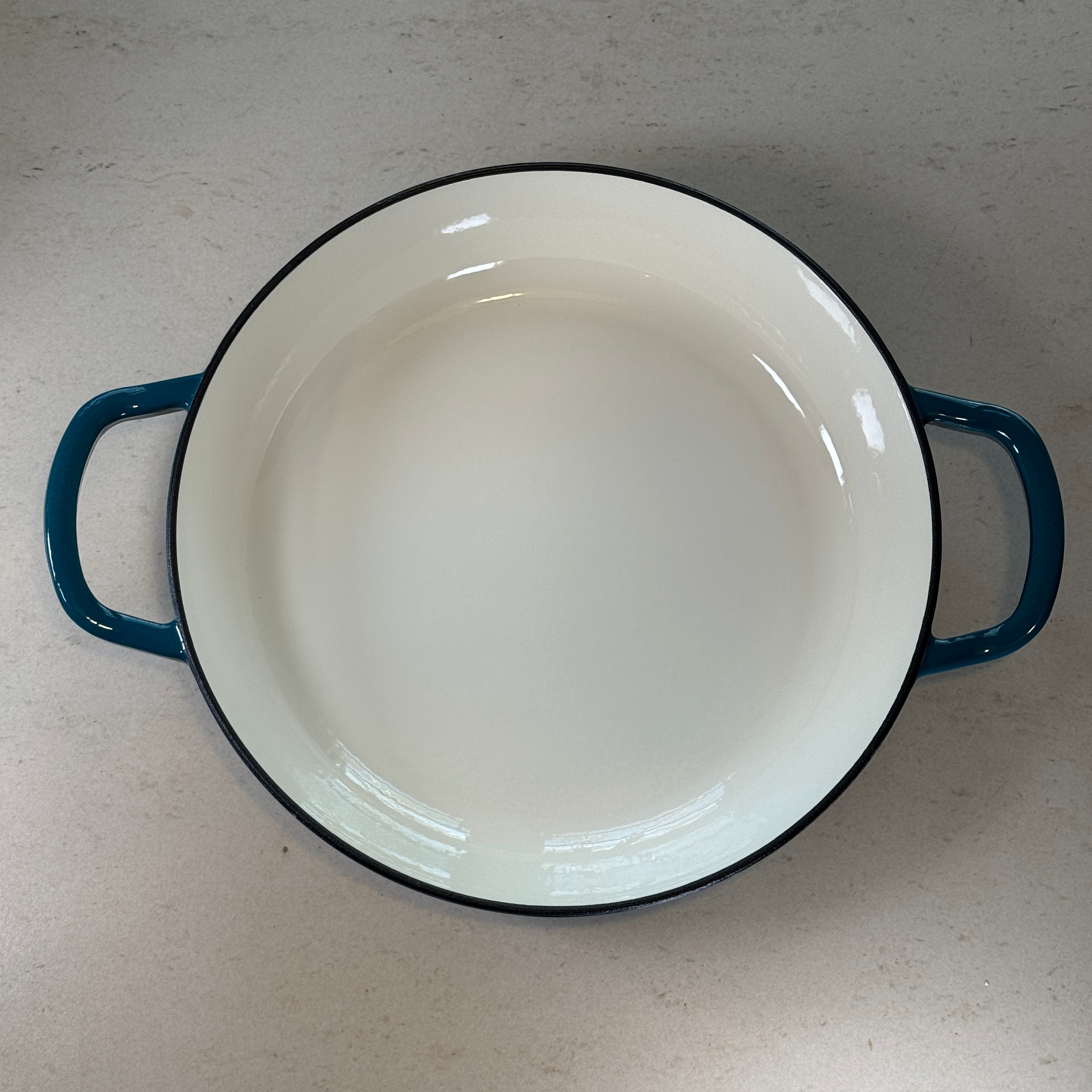 Faitout en fonte émaillée - Bleu Cyan