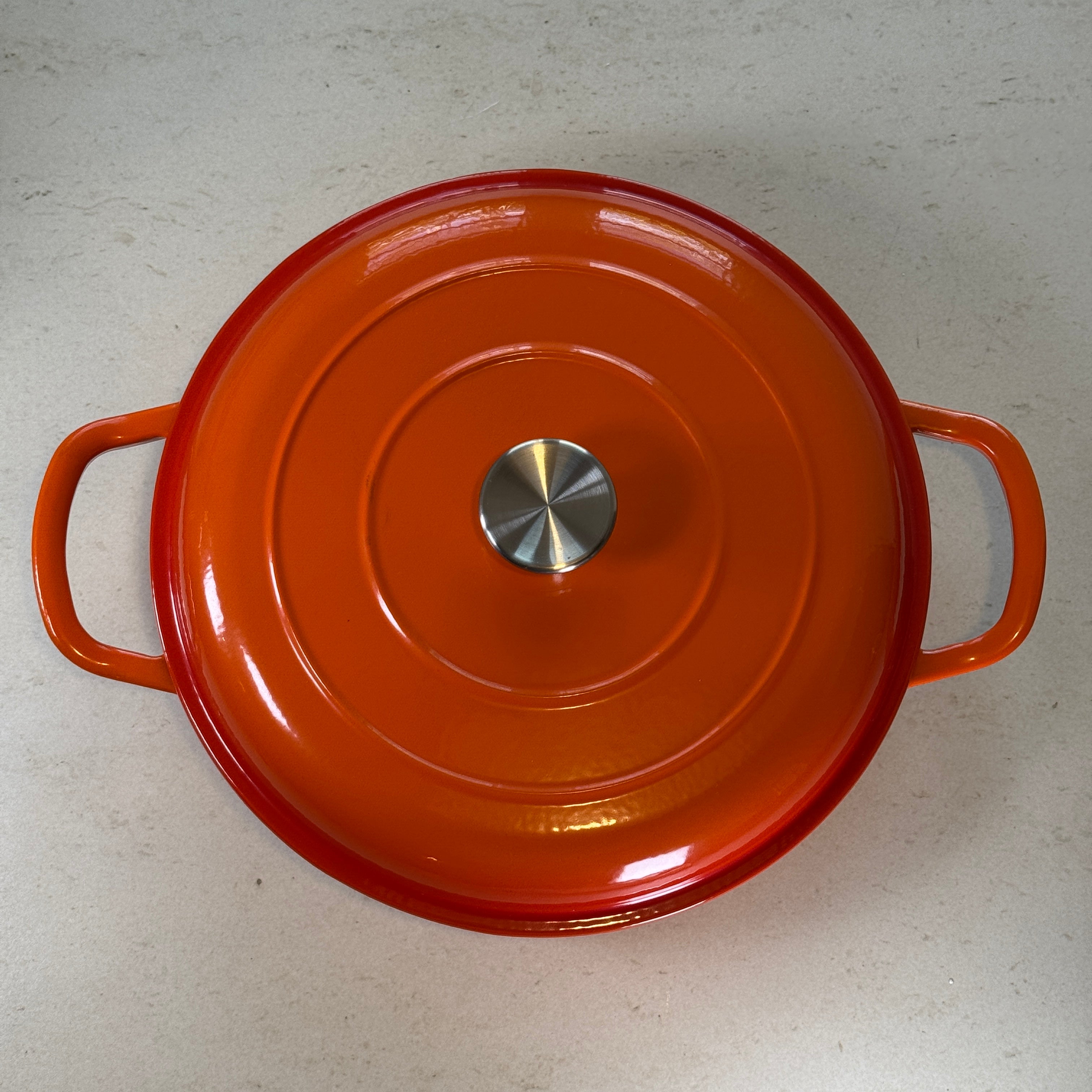 Faitout en fonte émaillée - Orange