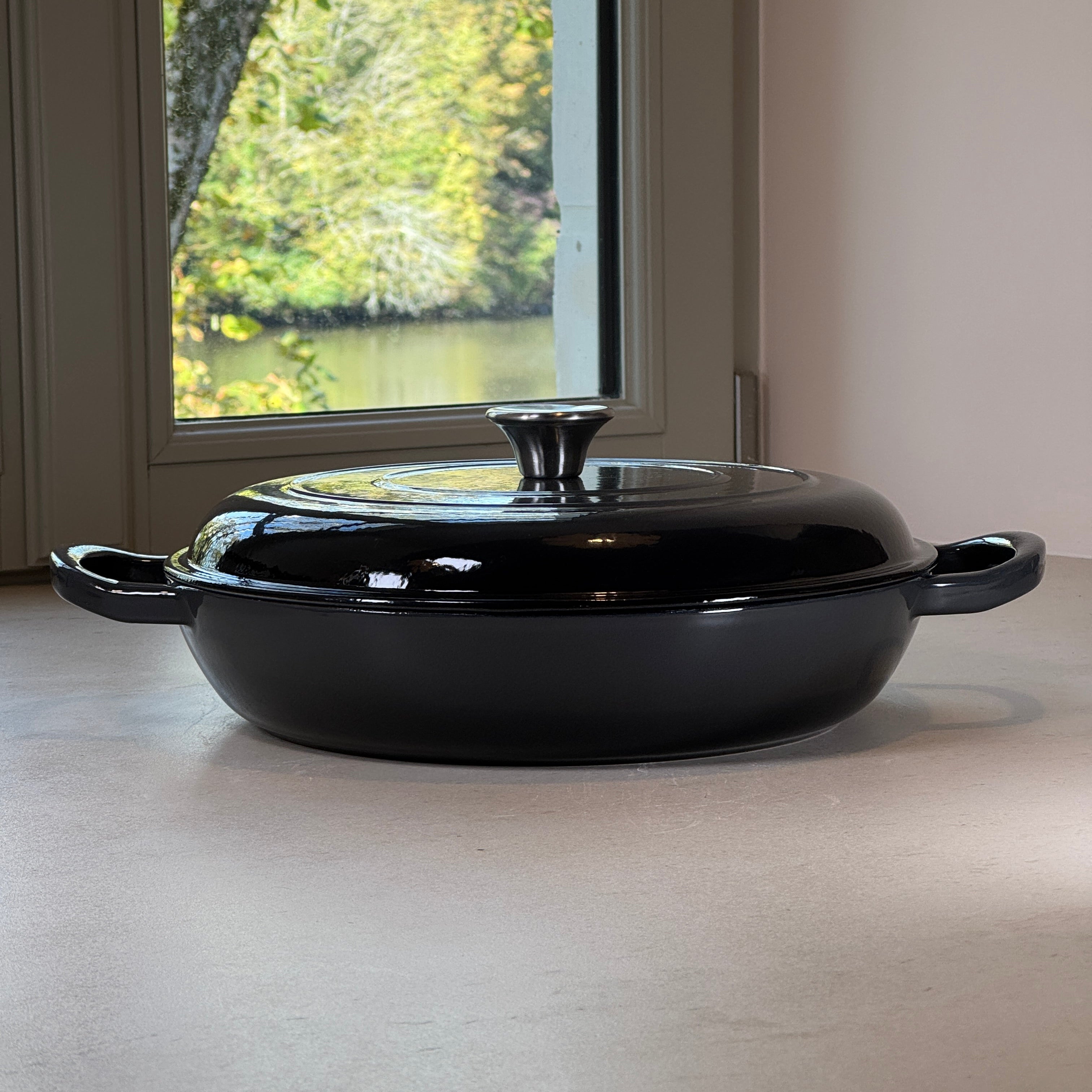 Faitout en fonte émaillée - Gris Truffe