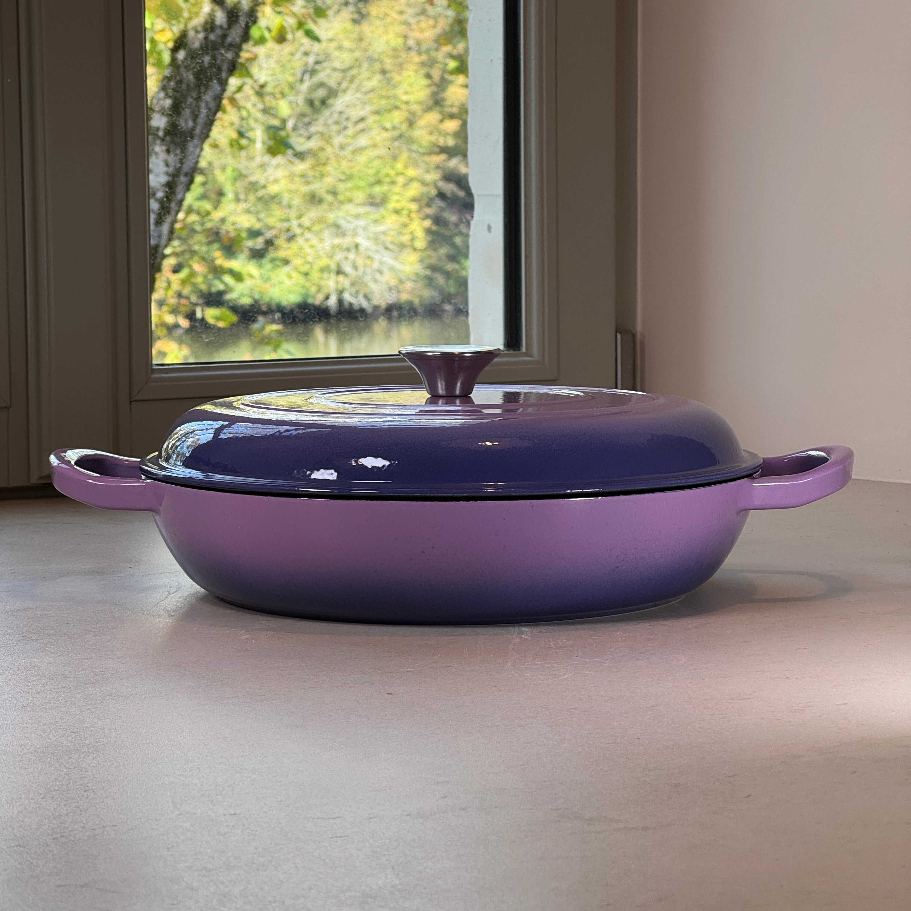 Faitout en fonte émaillée - Violet Prune