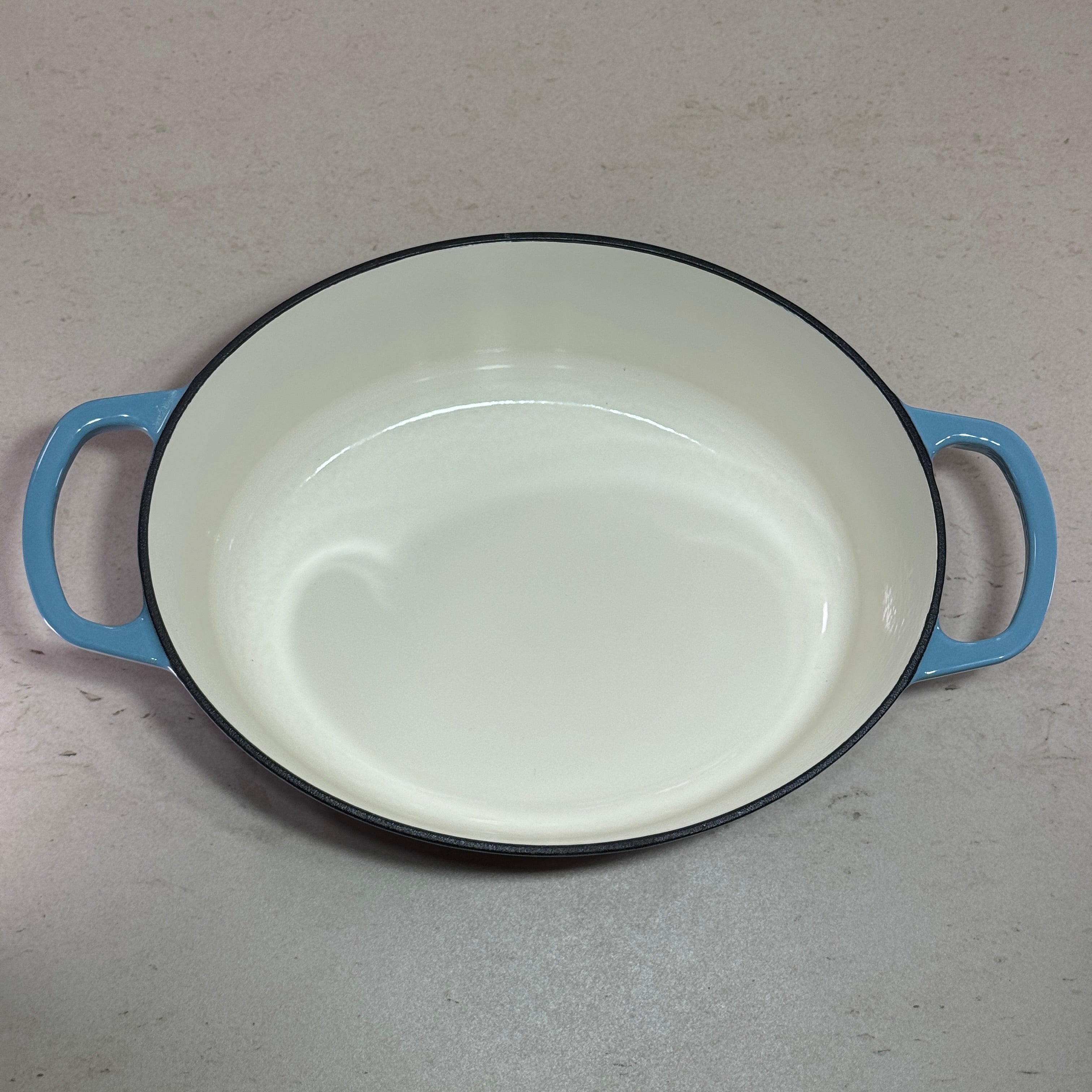Cocotte ovale en fonte émaillée – Turquoise