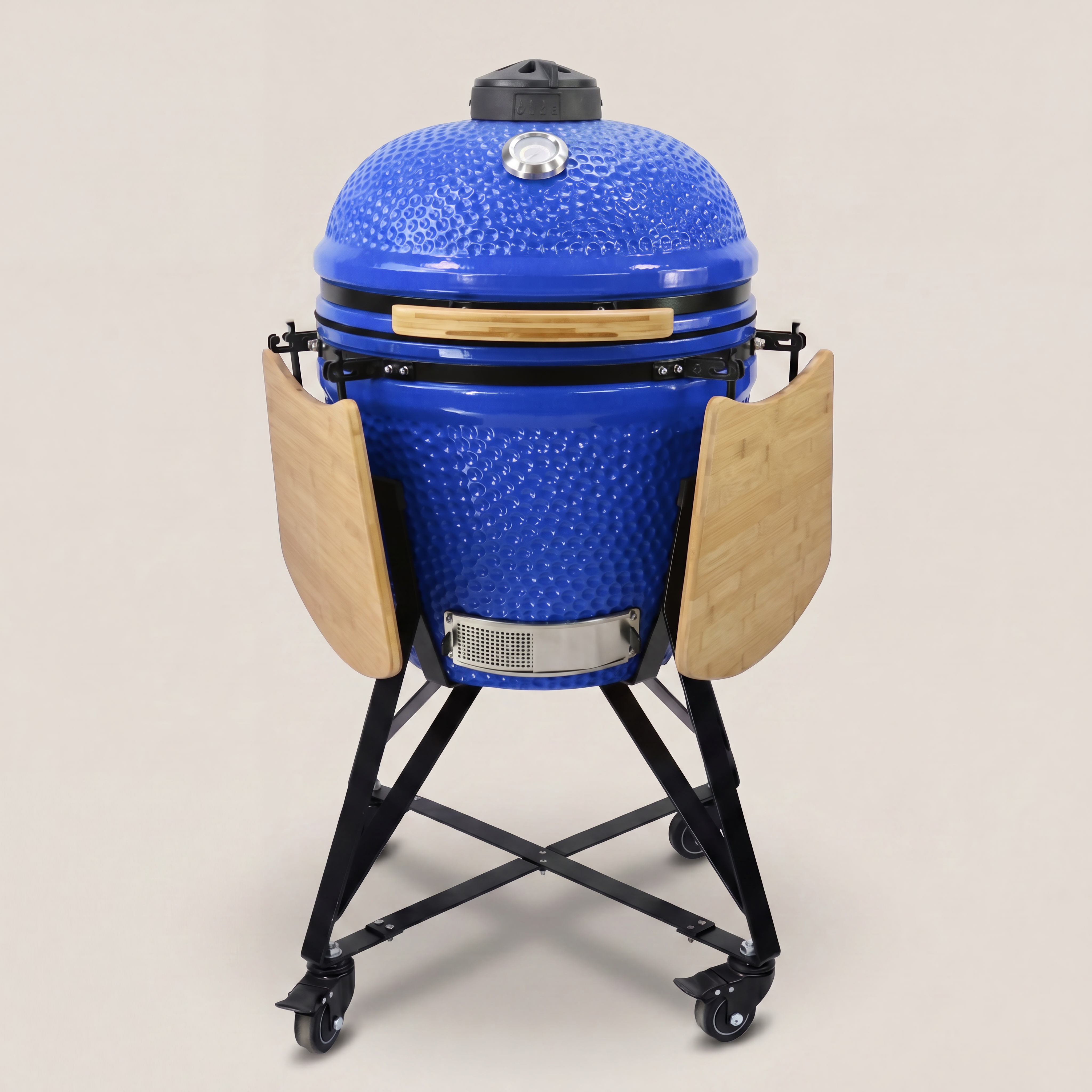 Barbecue kamado bleu roi 21 pouces avec ombres