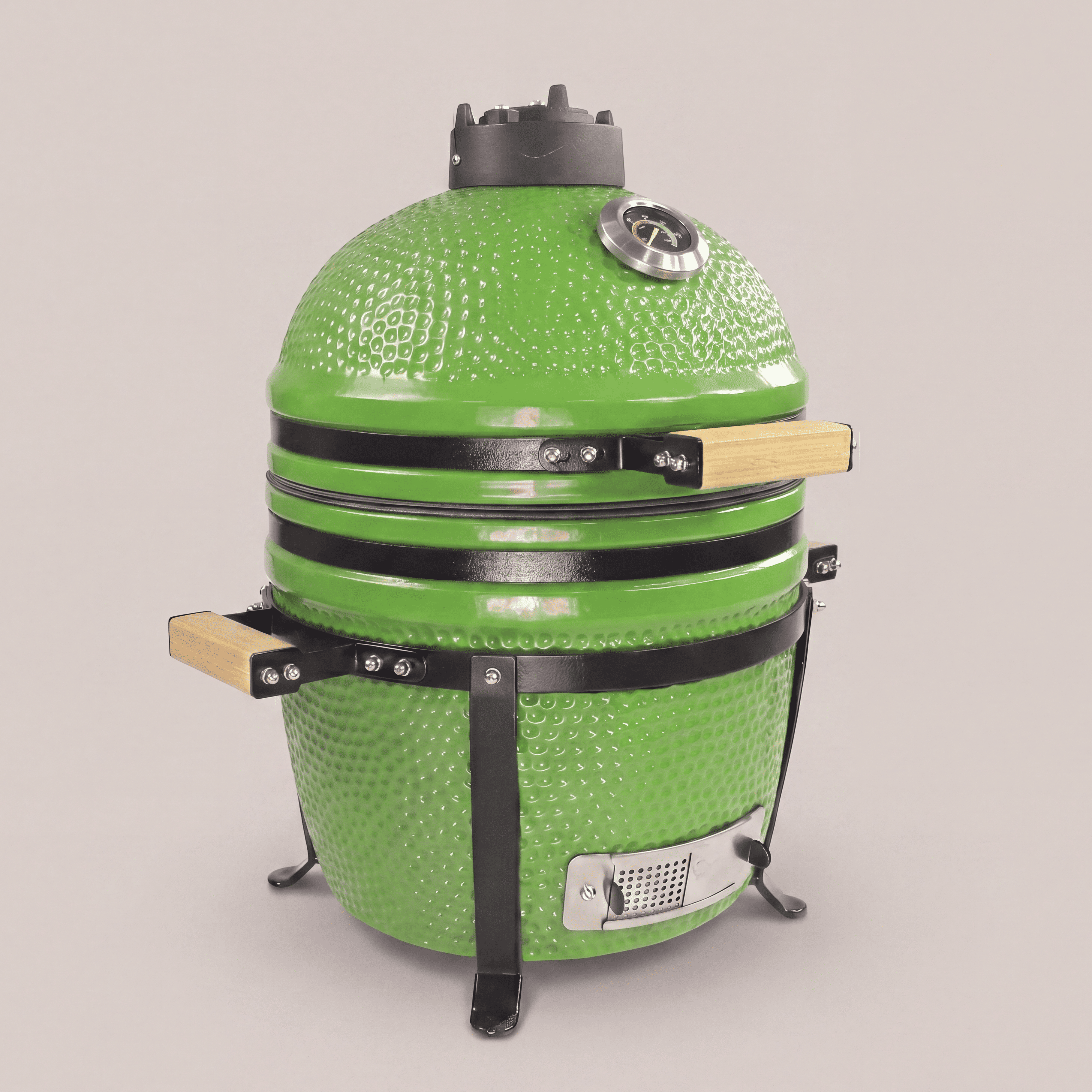 Barbecue kamado vert 15 pouces avec ombres