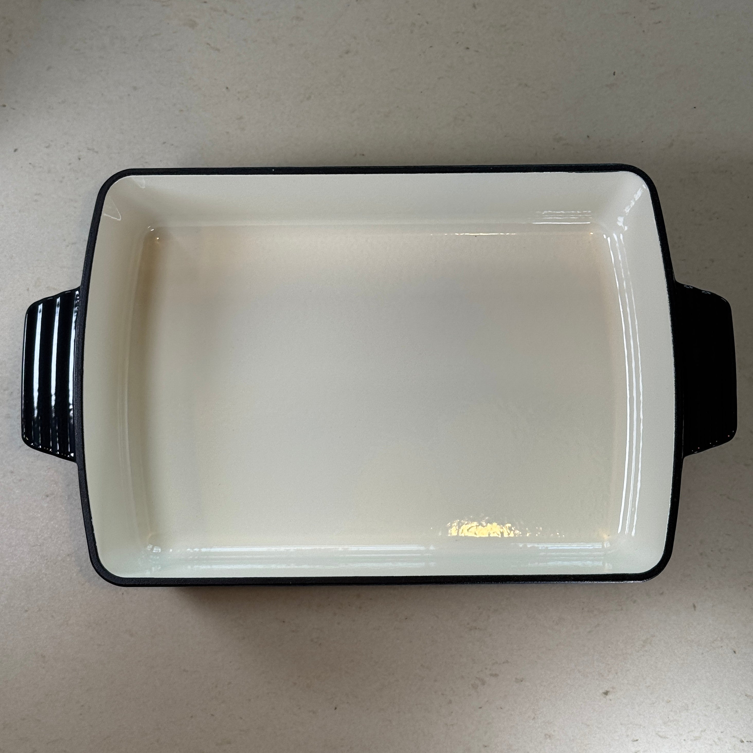 Plat à rôtir rectangulaire en fonte émaillée – Gris Truffe