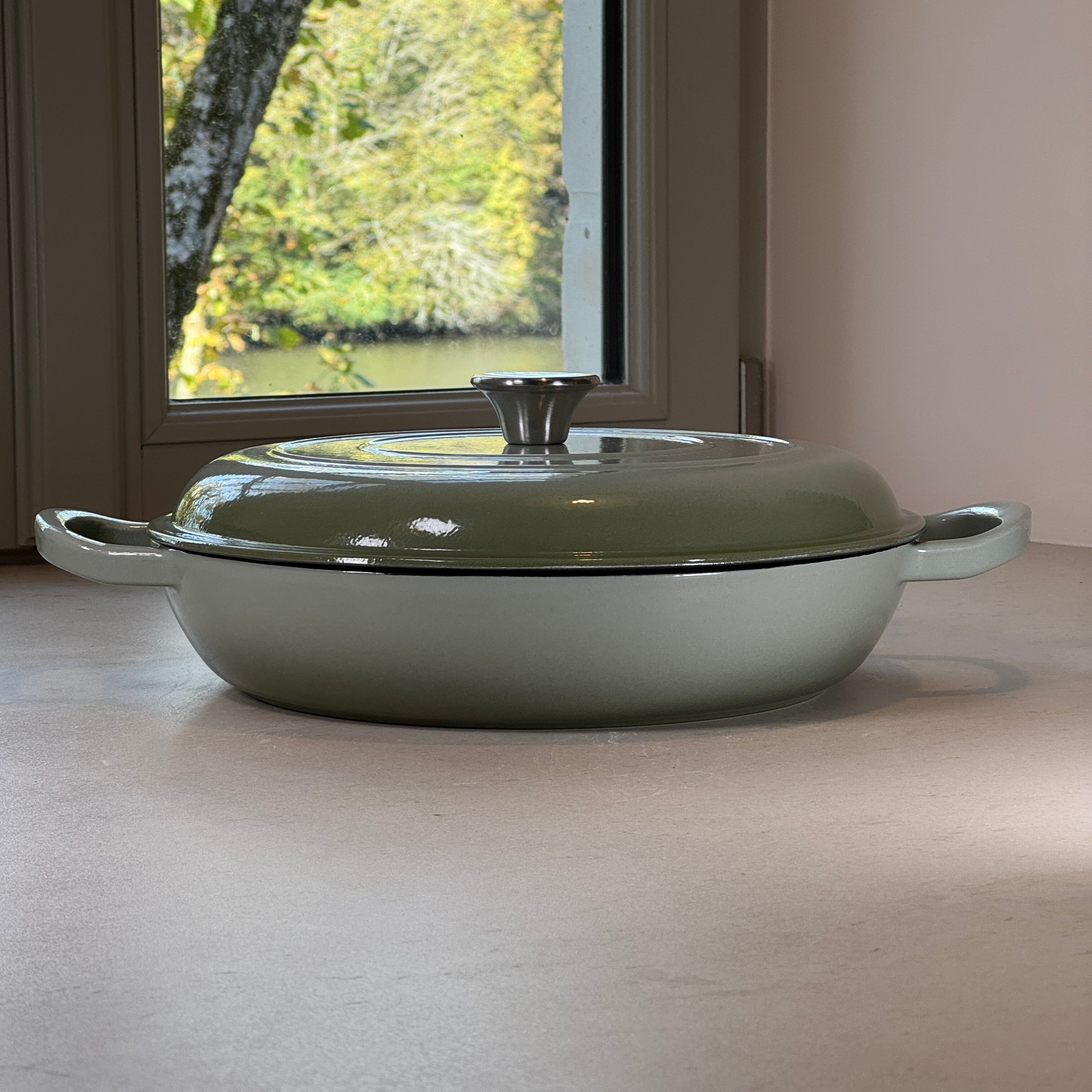 Faitout en fonte émaillée - Vert Sauge