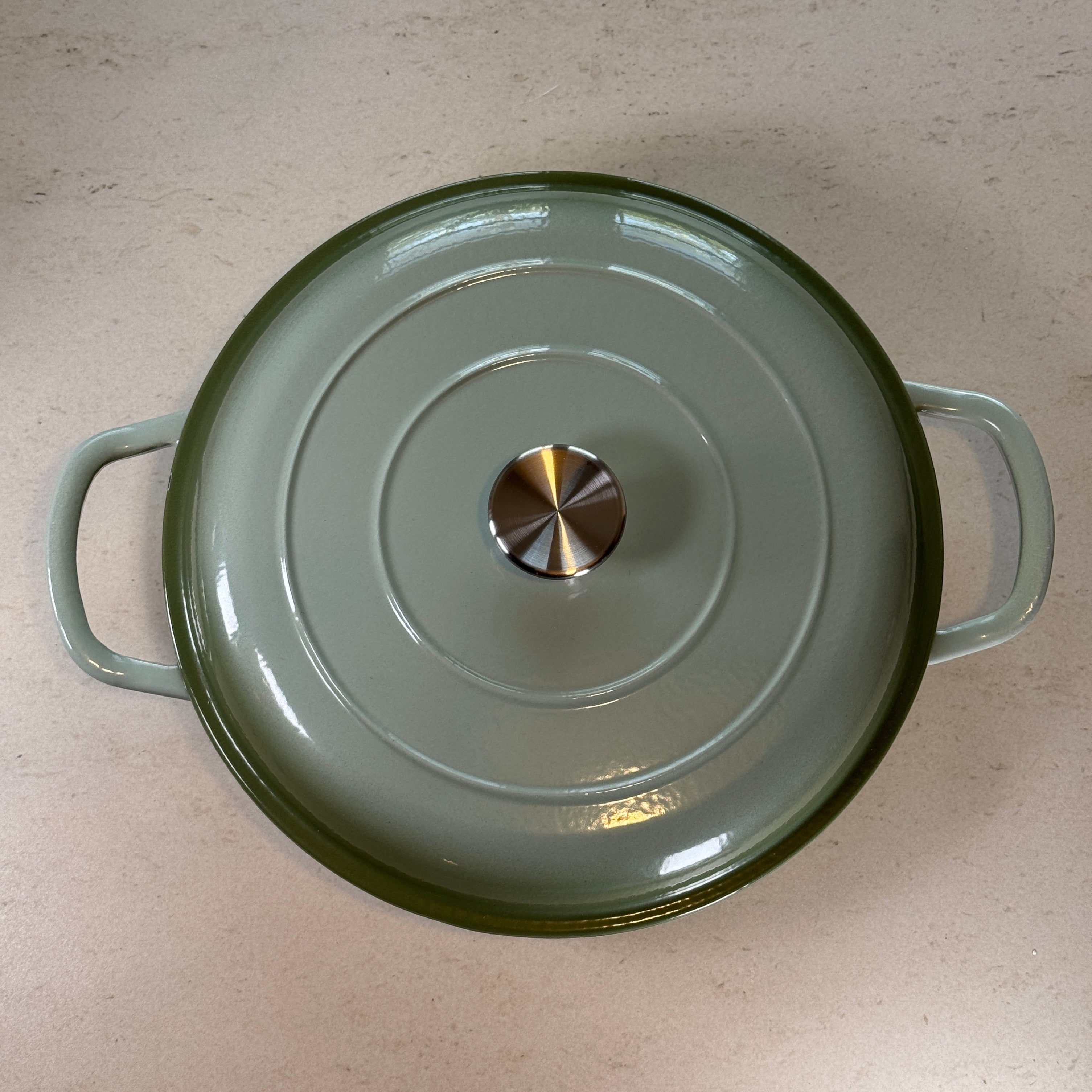 Faitout en fonte émaillée - Vert Sauge