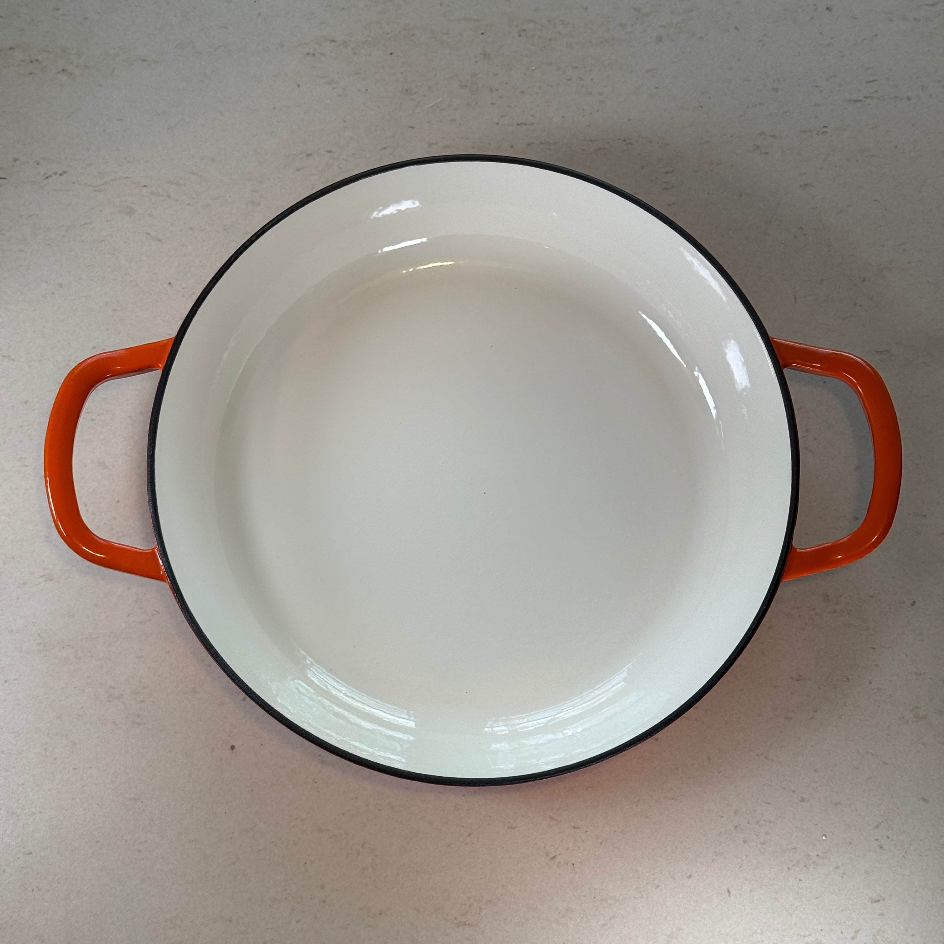 Faitout en fonte émaillée - Orange