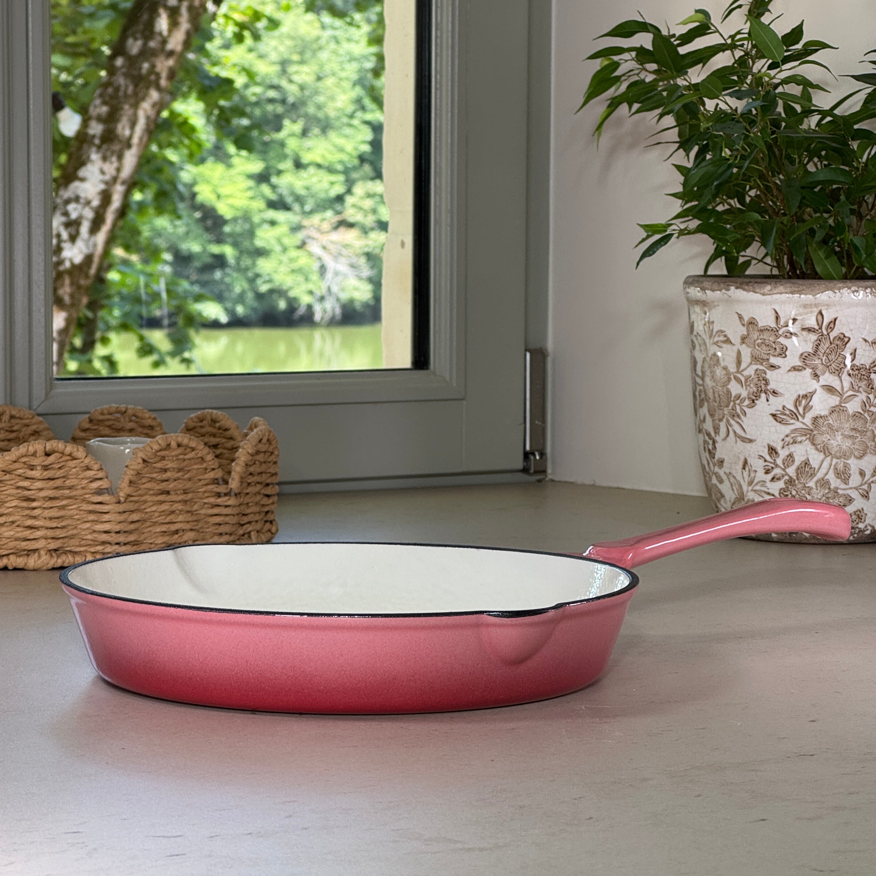 Ensemble 4 pièces en fonte émaillée – Rose