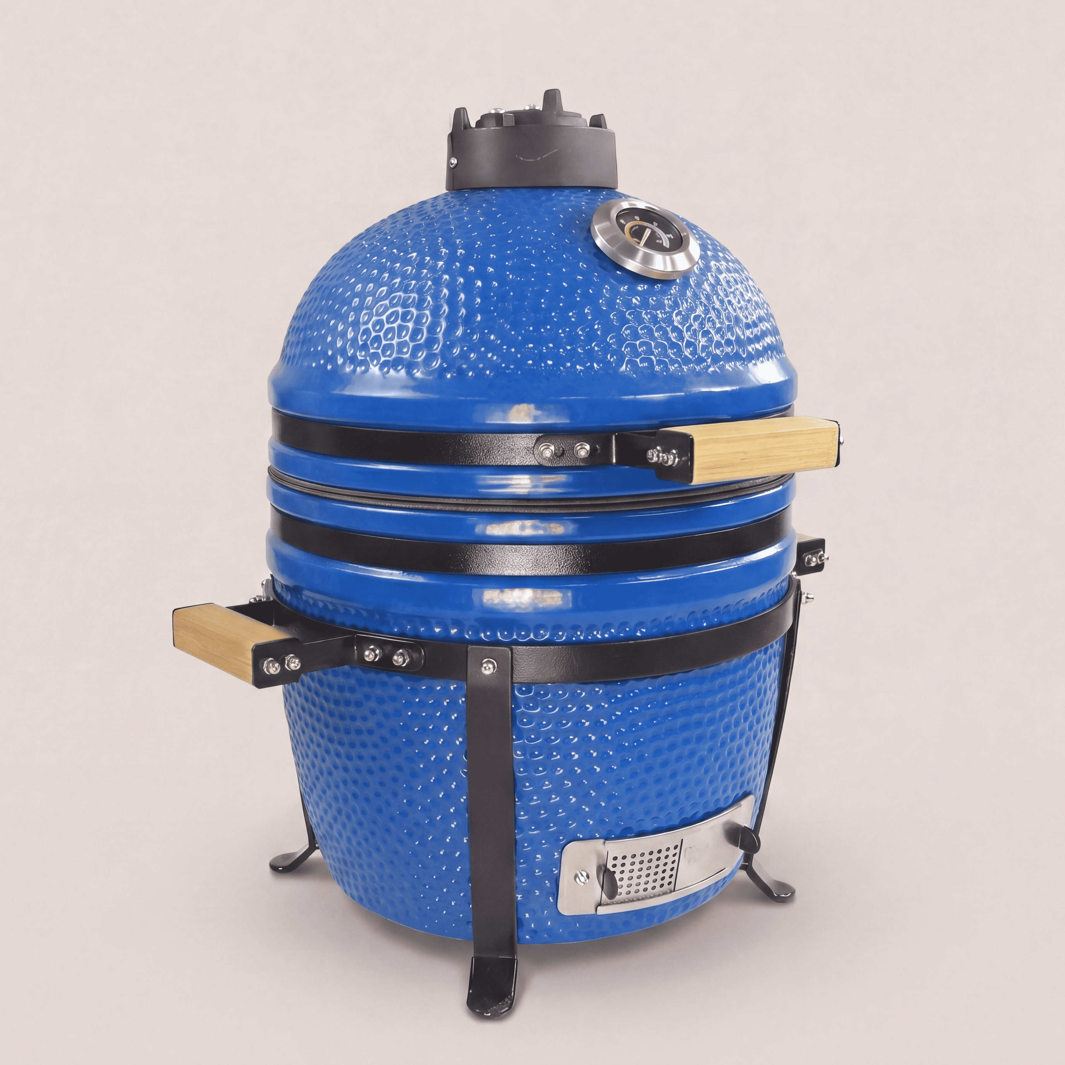 Barbecue kamado bleu roi 15 pouces avec ombres