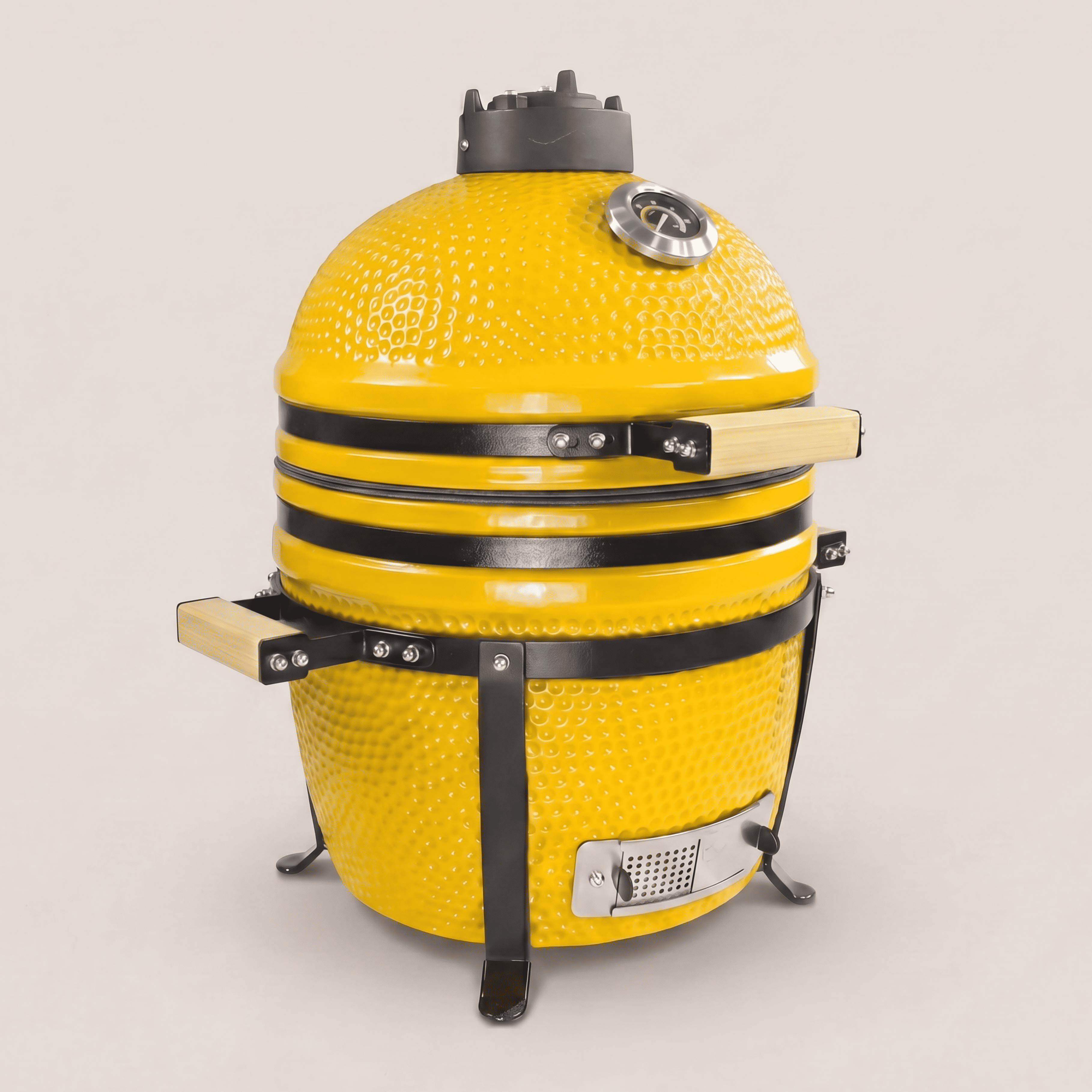 Barbecue kamado jaune 15 pouces avec ombres