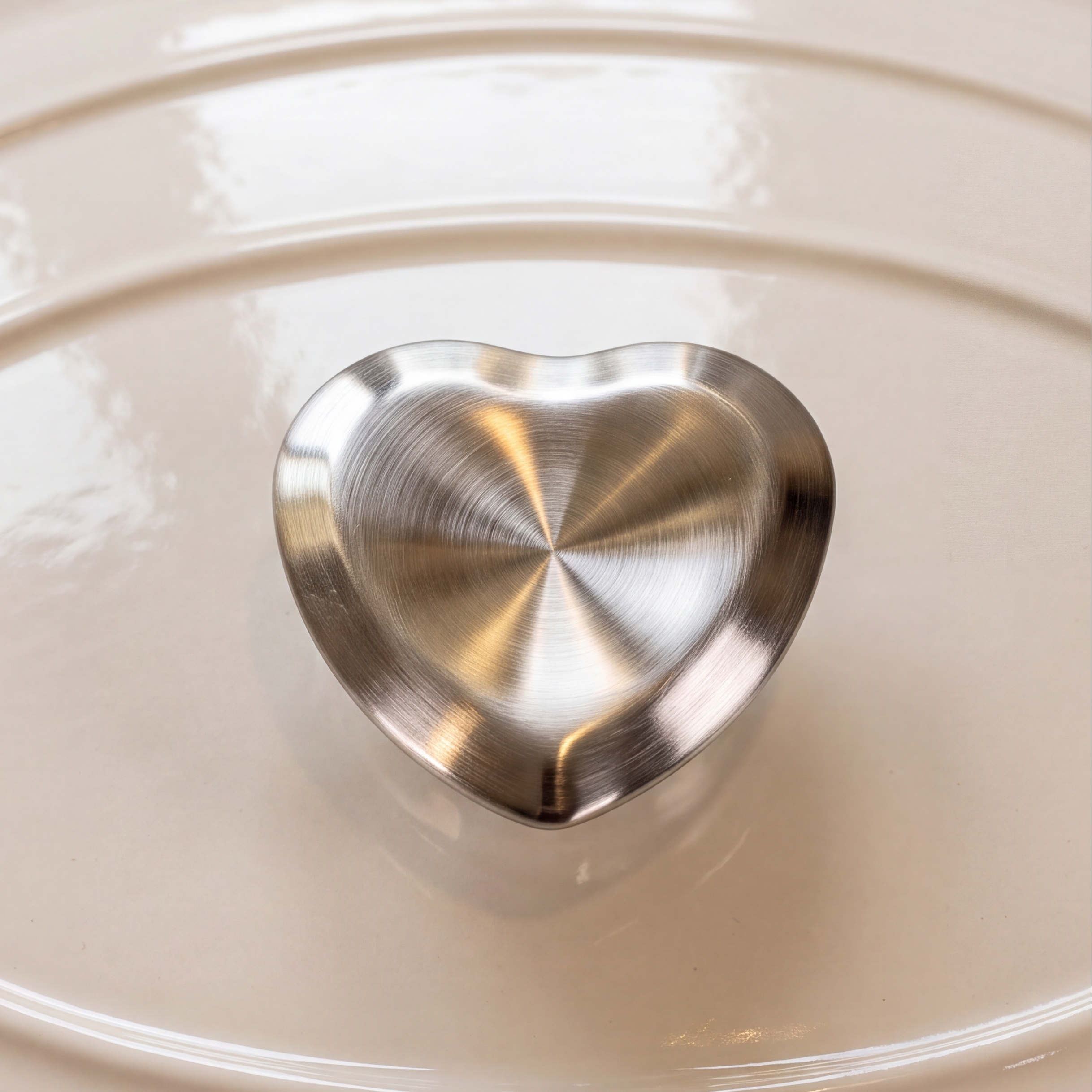 Bouton en forme de coeur adaptable sur toutes les cocottes en fonte 