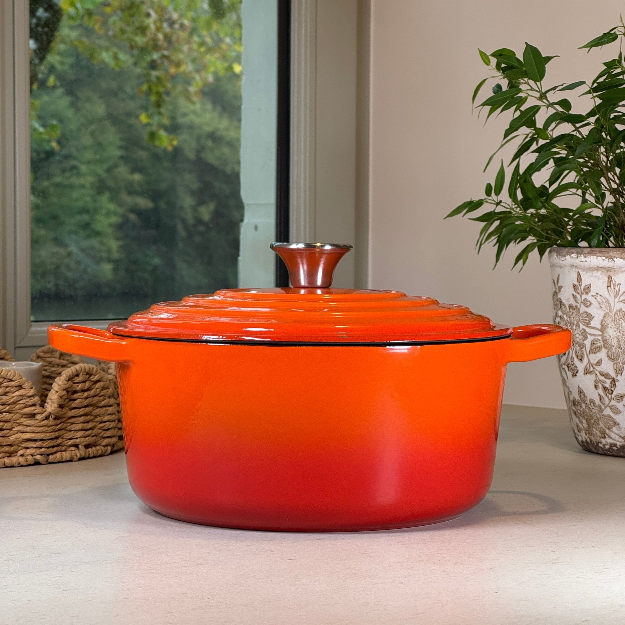 Ensemble 4 pièces en fonte émaillée – Orange