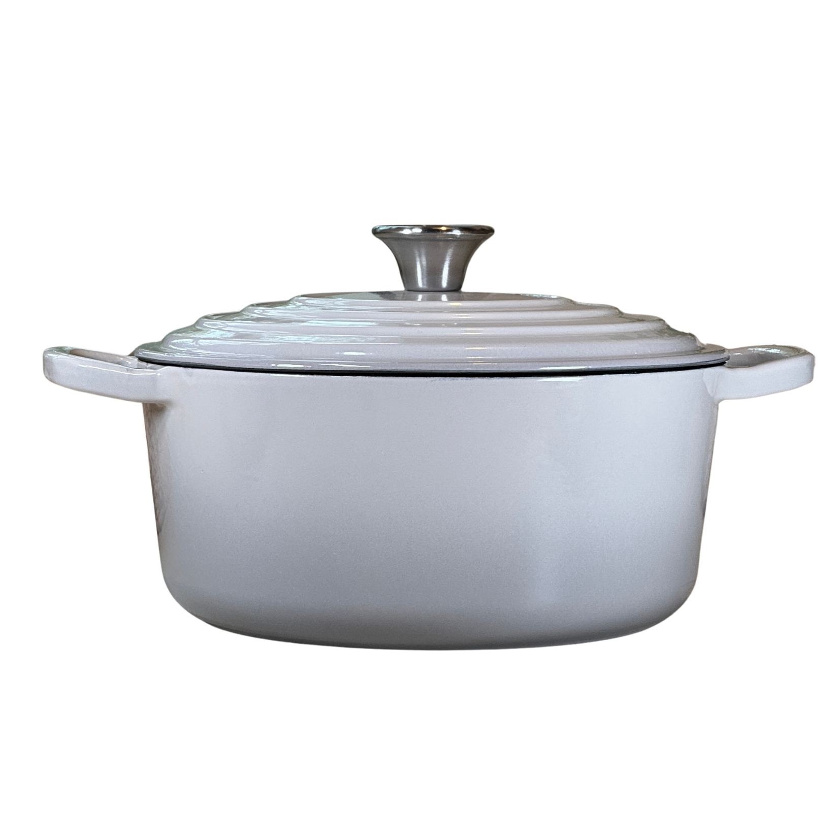 Cocotte fonte émaillée Gris Meringue