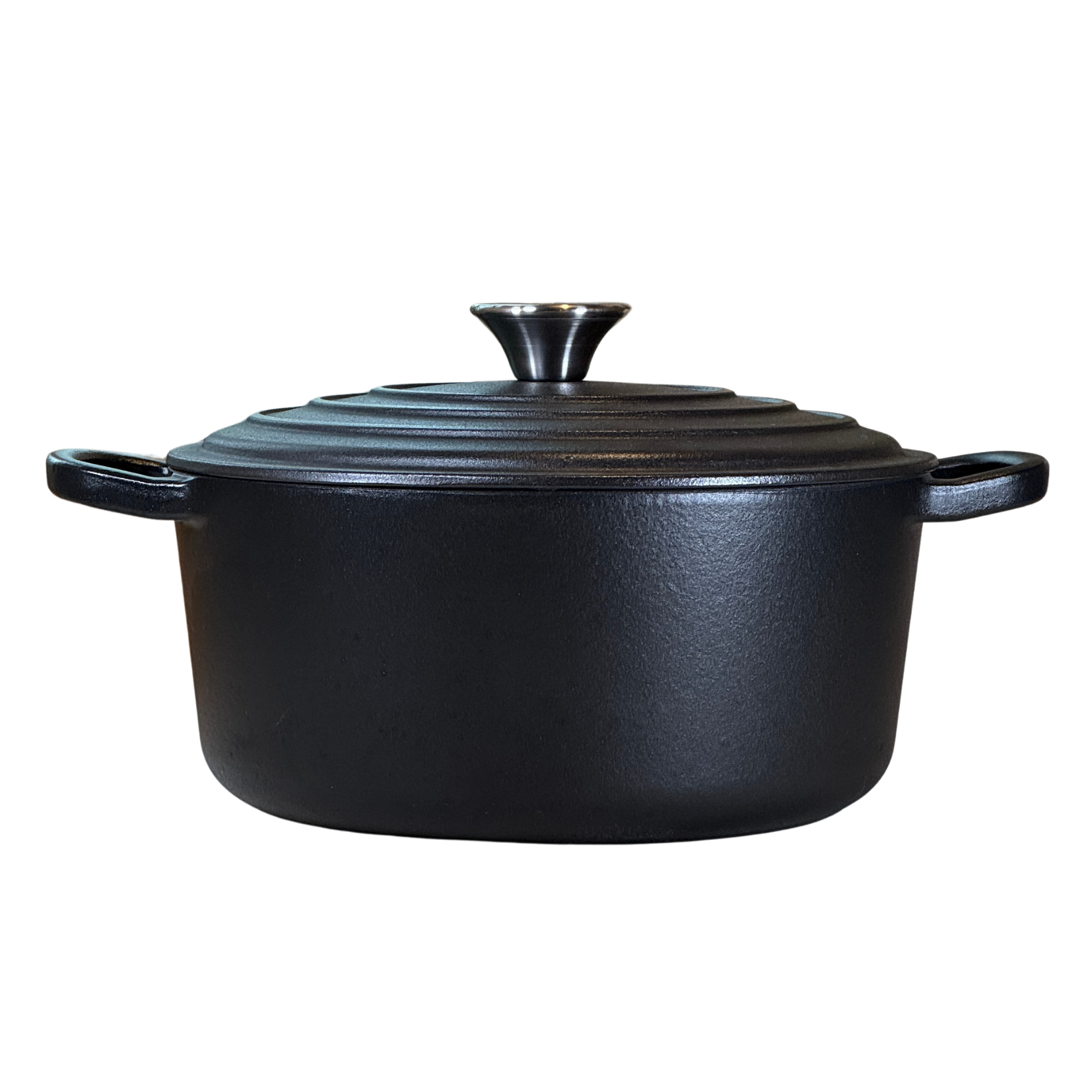 Cocotte fonte émaillée Noir Mat