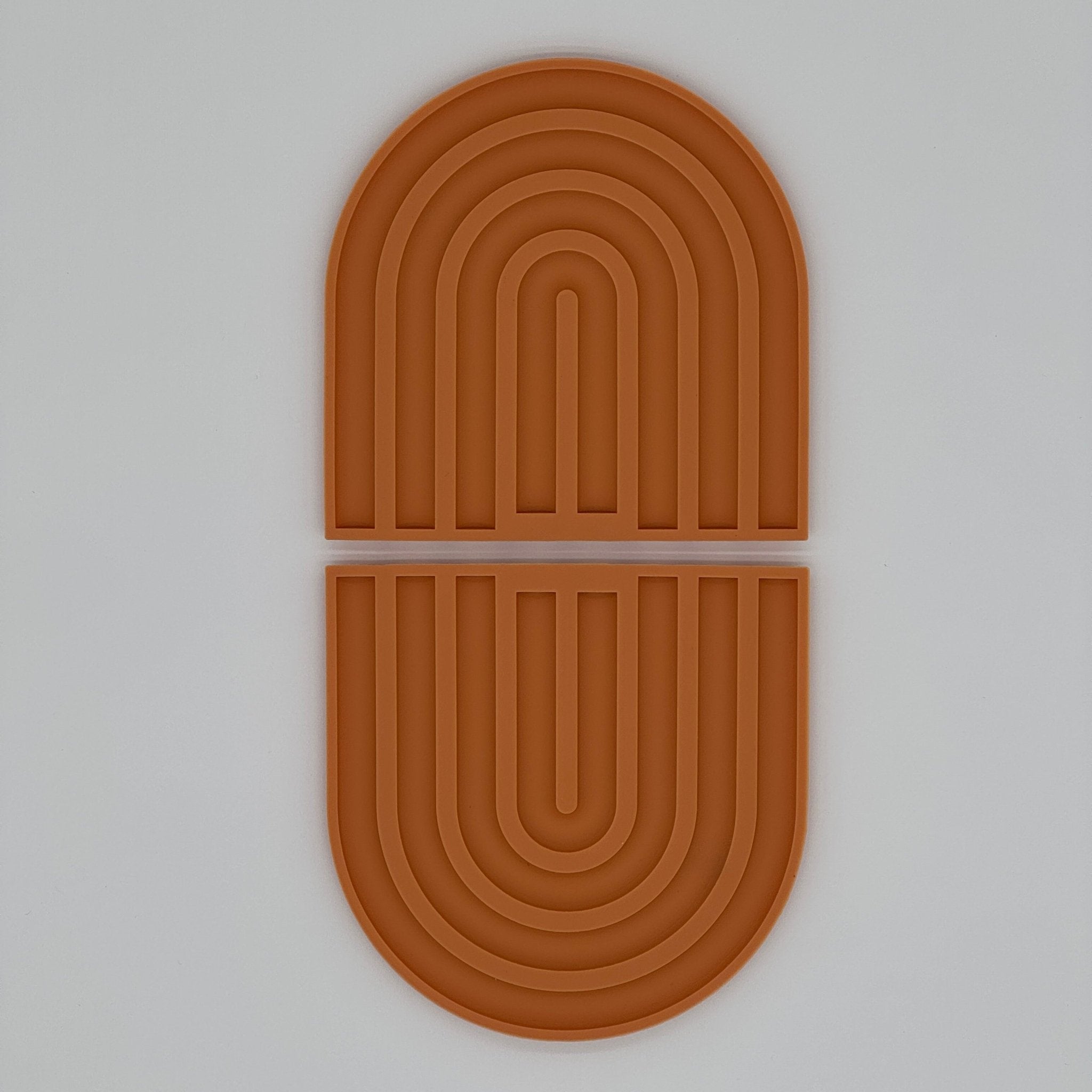 Dessous de plat silicone terracotta résistant 240°C, utilisable en manique antidérapante pour cocottes et faitouts