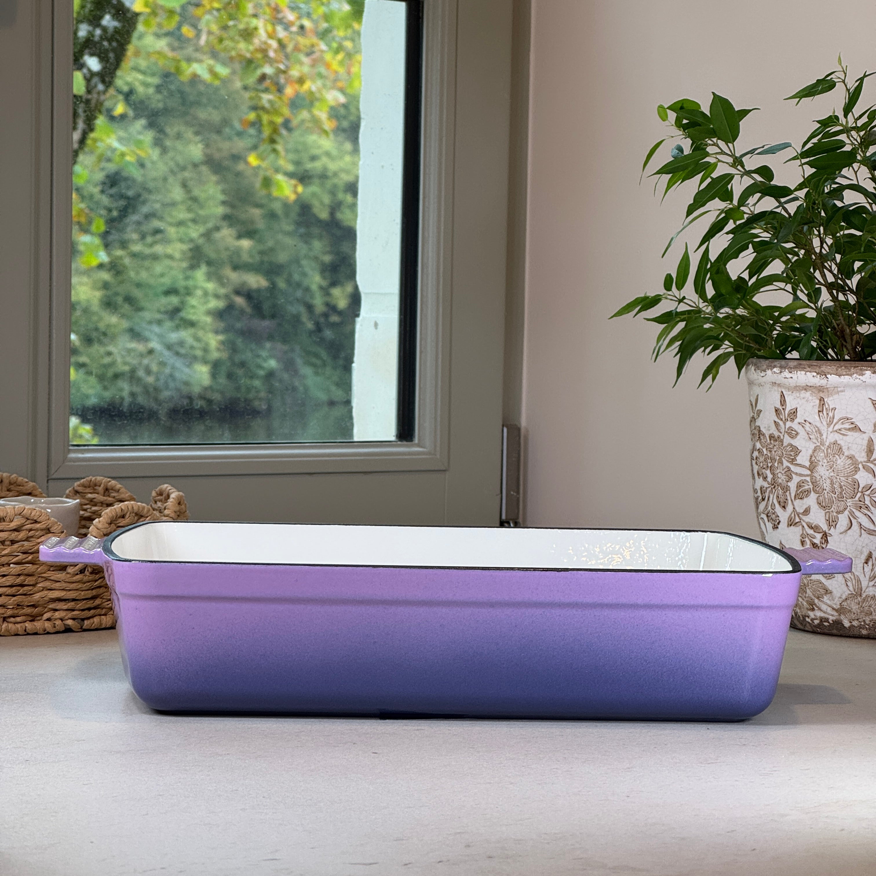 Plat à rôtir en fonte émaillée Violet Prune